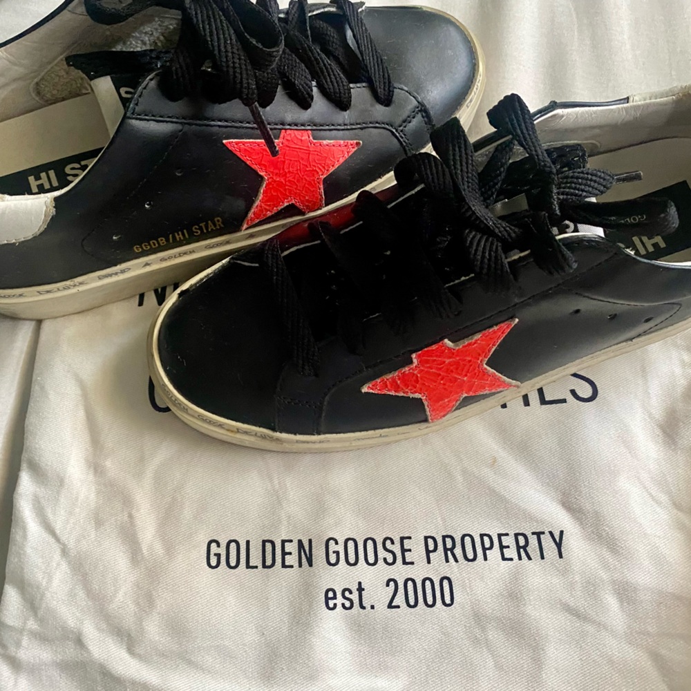 Golden Goose black tennis GGDB/HI STAR